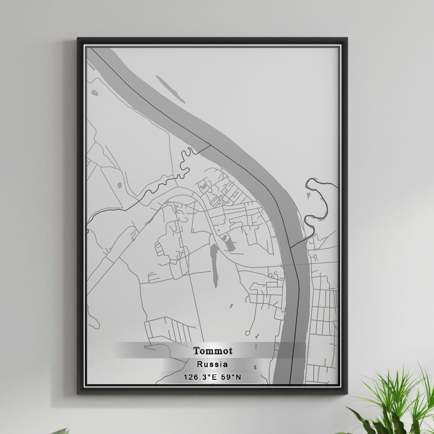 ROAD MAP OF TOMMOT, RUSSIA BY MAPBAKES