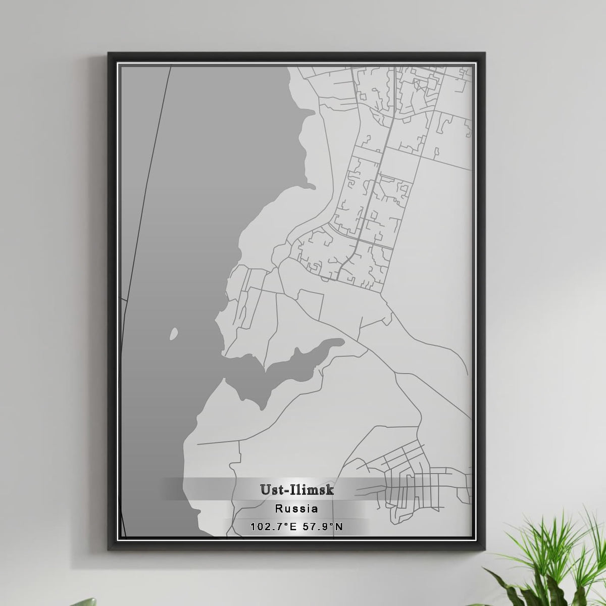 ROAD MAP OF UST ILIMSK, RUSSIA BY MAPBAKES