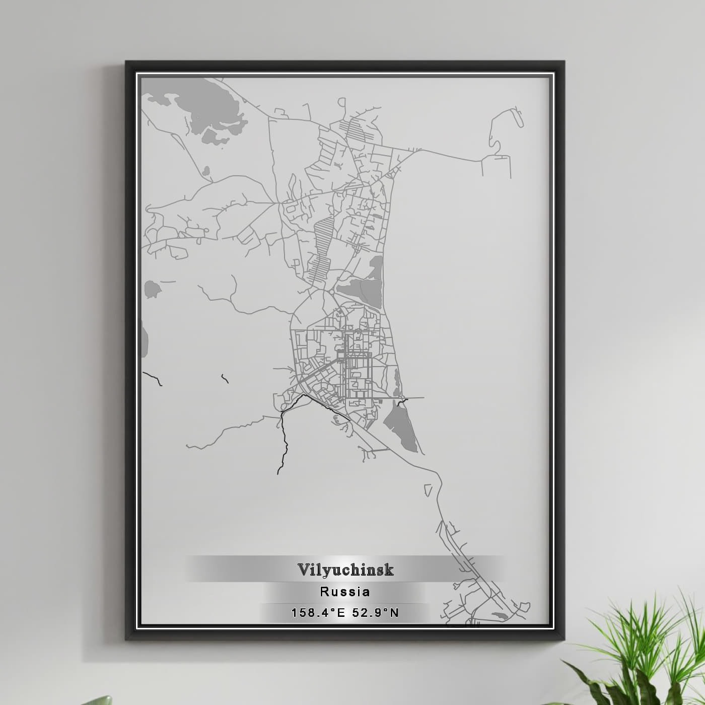 ROAD MAP OF VILYUCHINSK, RUSSIA BY MAPBAKES