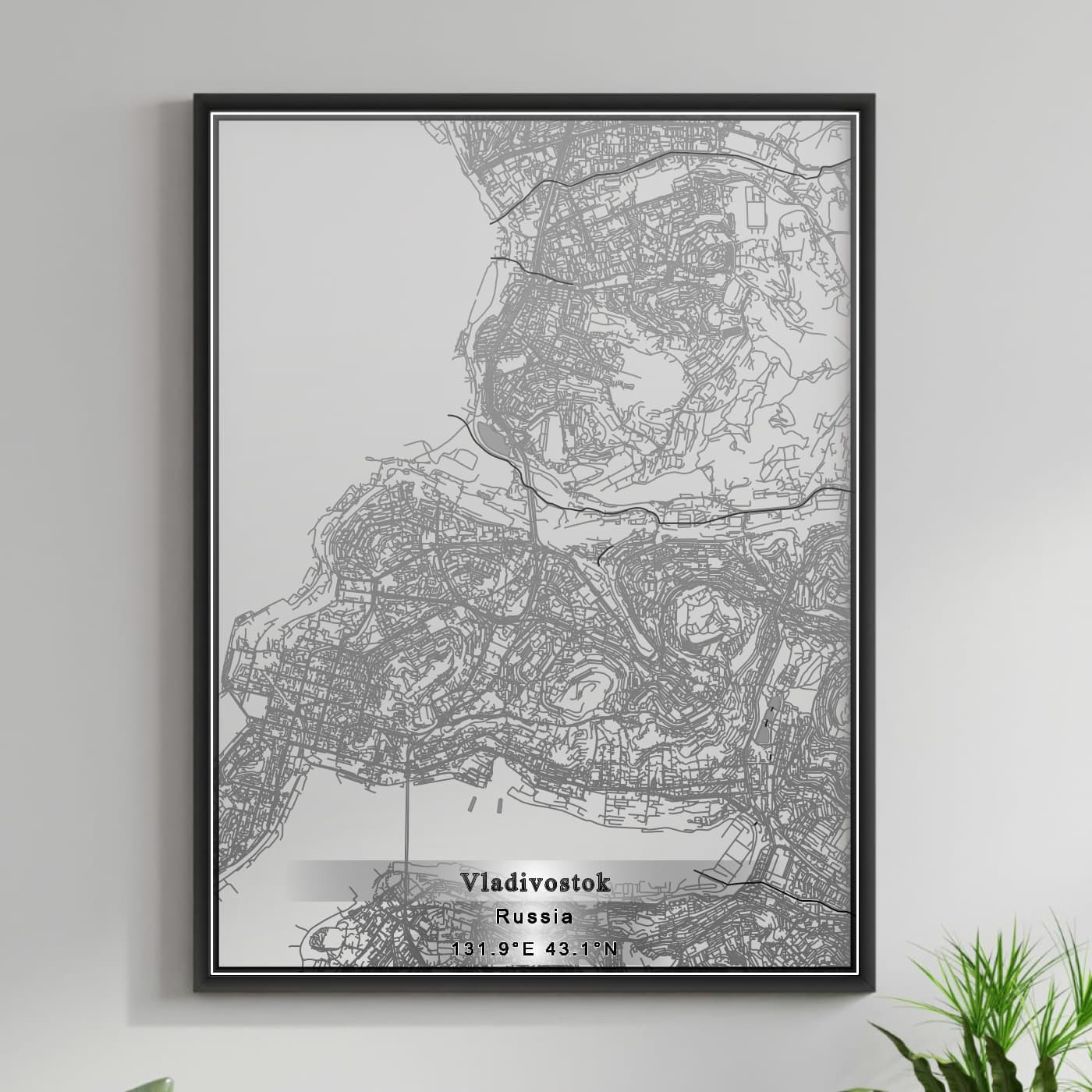 ROAD MAP OF VLADIVOSTOK, RUSSIA BY MAPBAKES