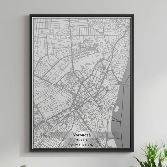 ROAD MAP OF VORONEZH, RUSSIA BY MAPBAKES