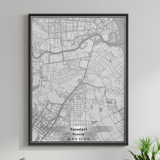 ROAD MAP OF YAROSLAVL, RUSSIA BY MAPBAKES