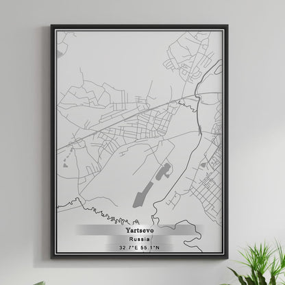 ROAD MAP OF YARTSEVO, RUSSIA BY MAPBAKES