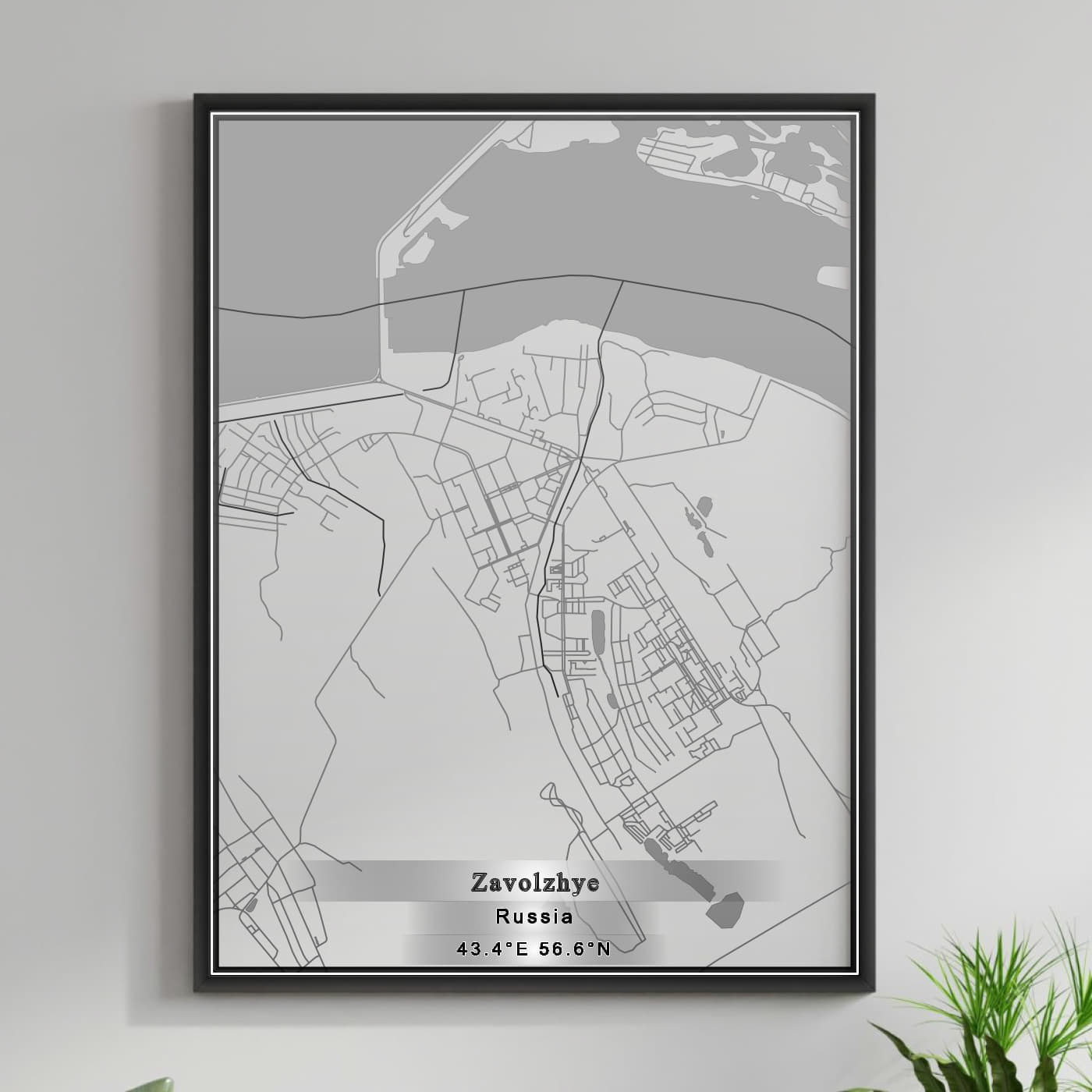 ROAD MAP OF ZAVOLZHYE, RUSSIA BY MAPBAKES