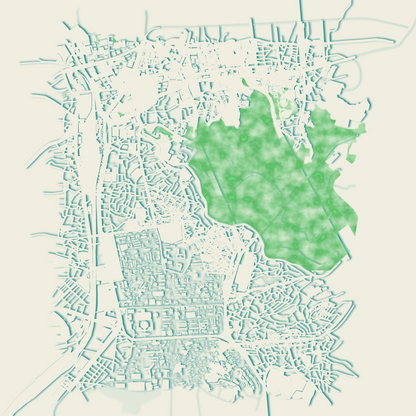 COLOURED ROAD MAP OF SEOUL, SOUTH KOREA BY MAPBAKES