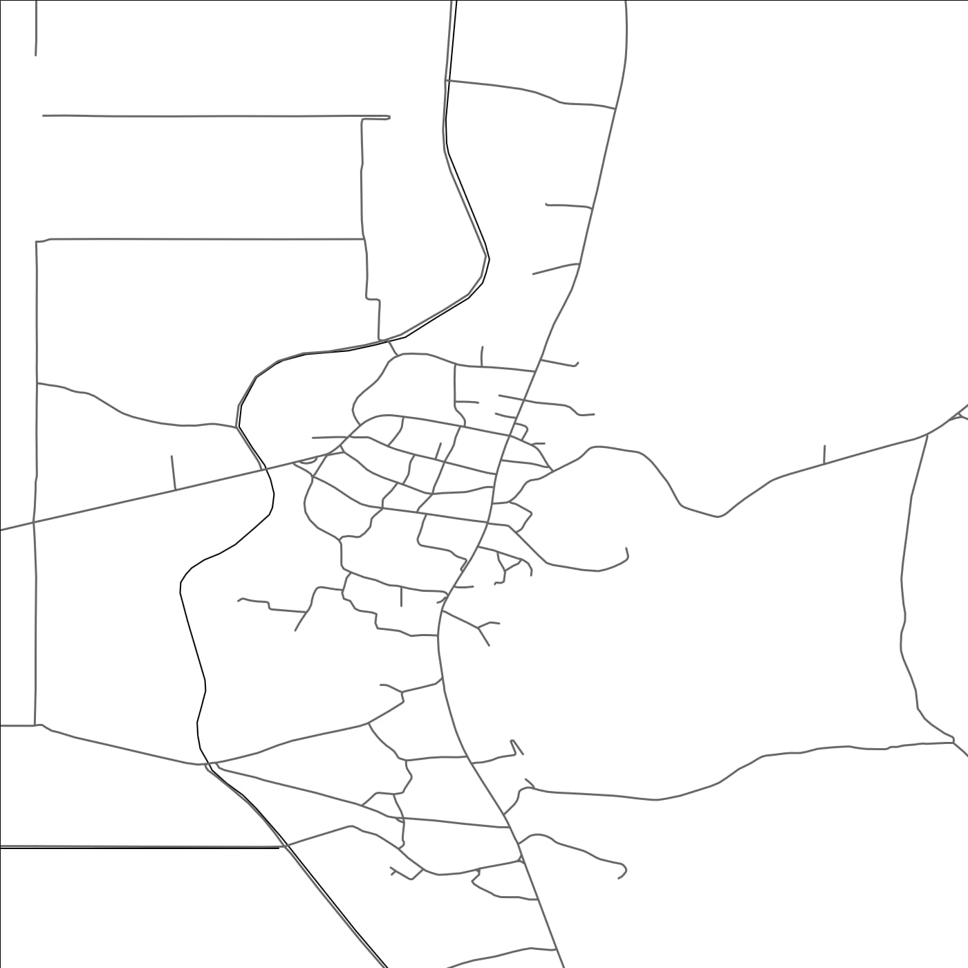 ROAD MAP OF ŽABARI, SERBIA BY MAPBAKES