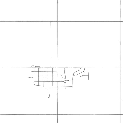 ROAD MAP OF ALCESTER, SOUTH DAKOTA BY MAPBAKES