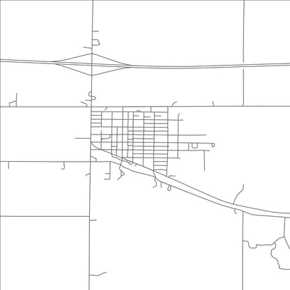 ROAD MAP OF ALEXANDRIA, SOUTH DAKOTA BY MAPBAKES