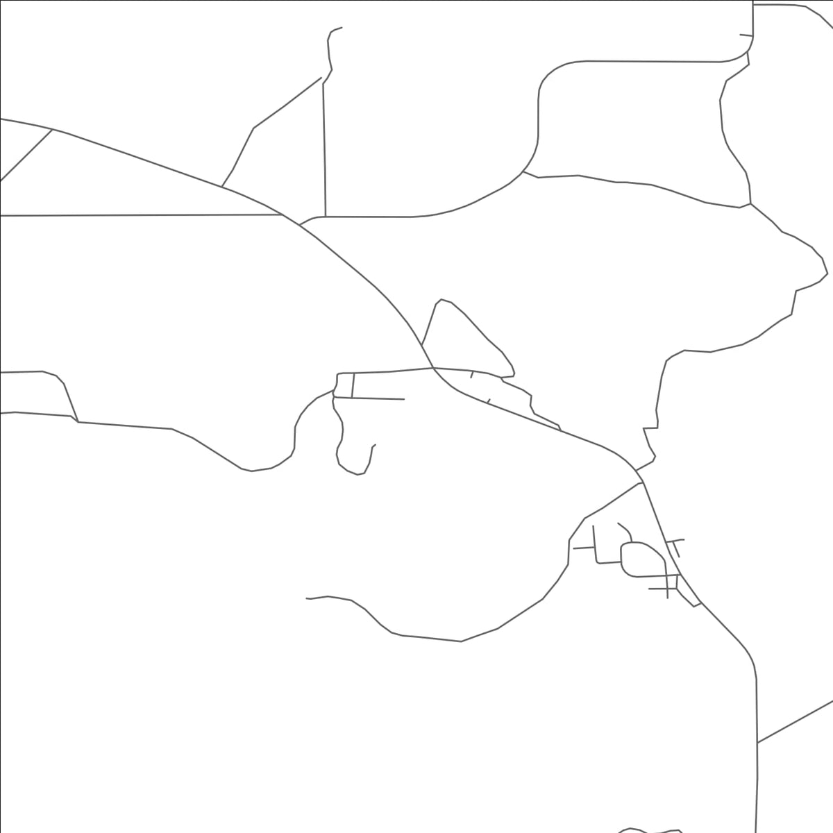 ROAD MAP OF ALLEN, SOUTH DAKOTA BY MAPBAKES