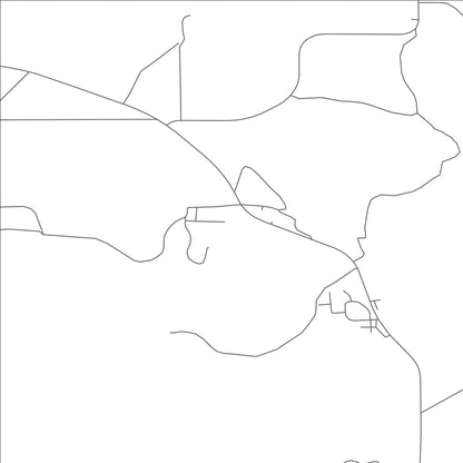 ROAD MAP OF ALLEN, SOUTH DAKOTA BY MAPBAKES