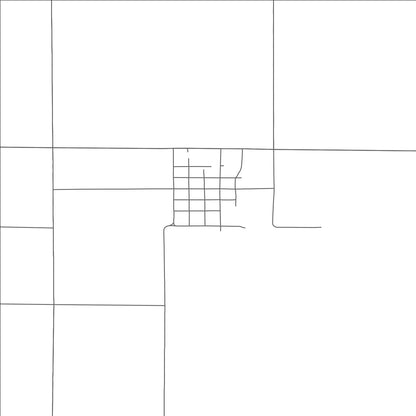 ROAD MAP OF ASHTON, SOUTH DAKOTA BY MAPBAKES