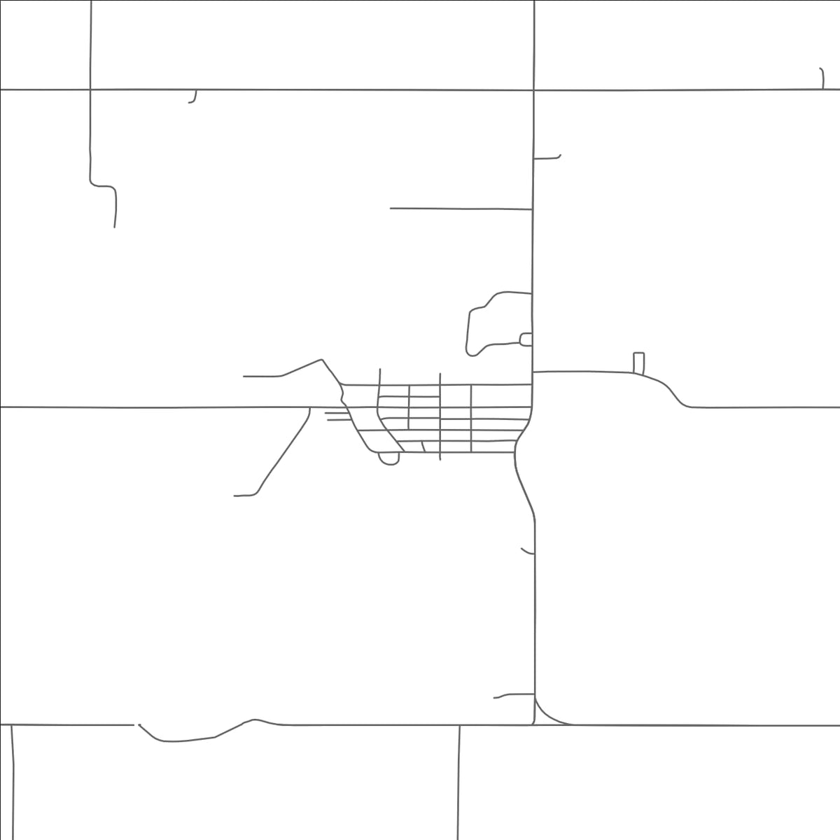 ROAD MAP OF ASTORIA, SOUTH DAKOTA BY MAPBAKES