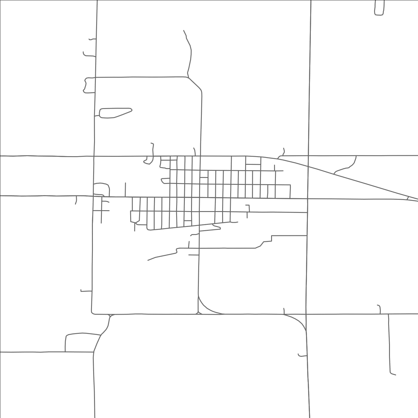 ROAD MAP OF AVON, SOUTH DAKOTA BY MAPBAKES