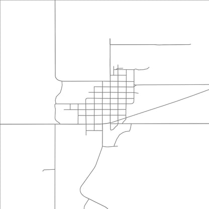 ROAD MAP OF BLUNT, SOUTH DAKOTA BY MAPBAKES