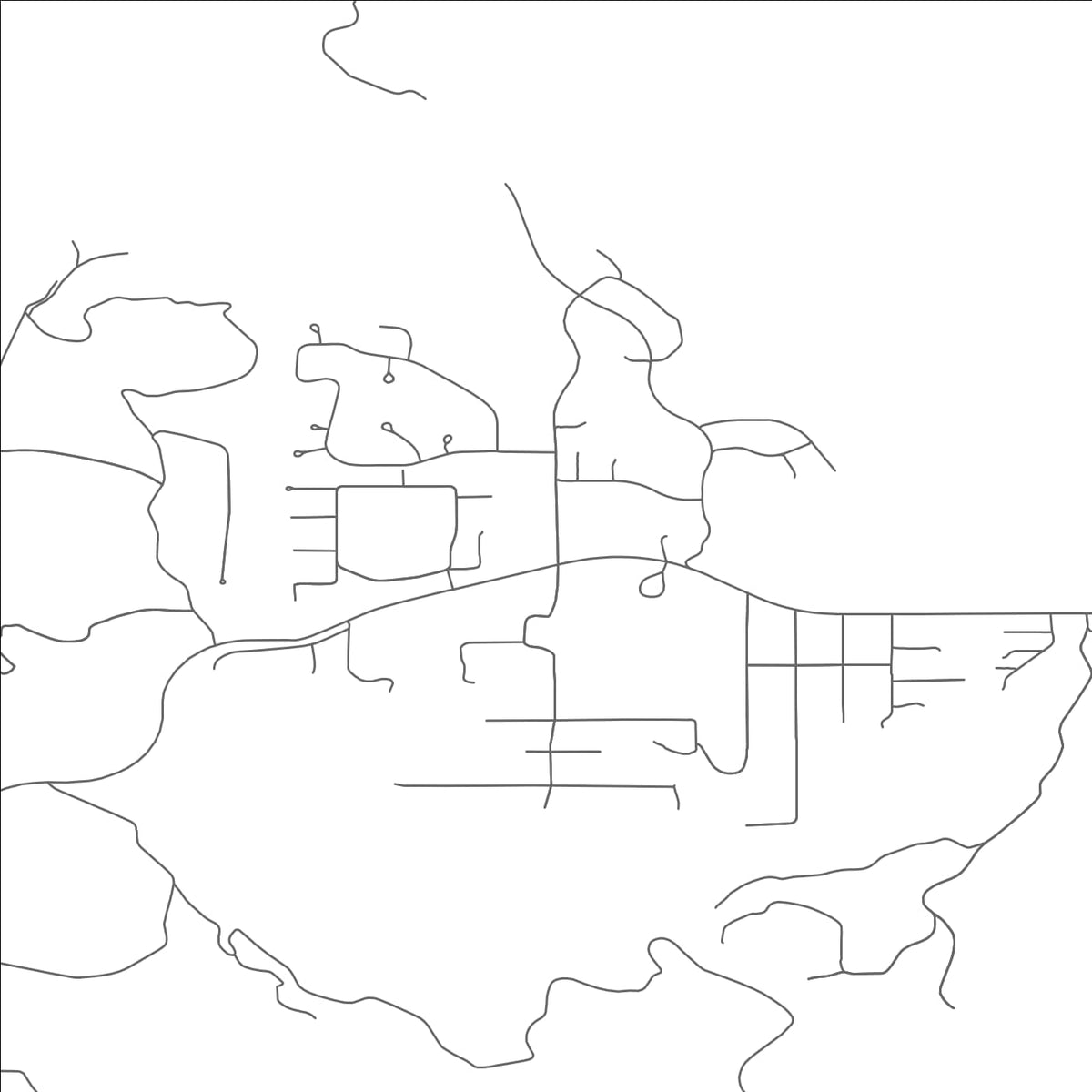 ROAD MAP OF BOULDER CANYON, SOUTH DAKOTA BY MAPBAKES
