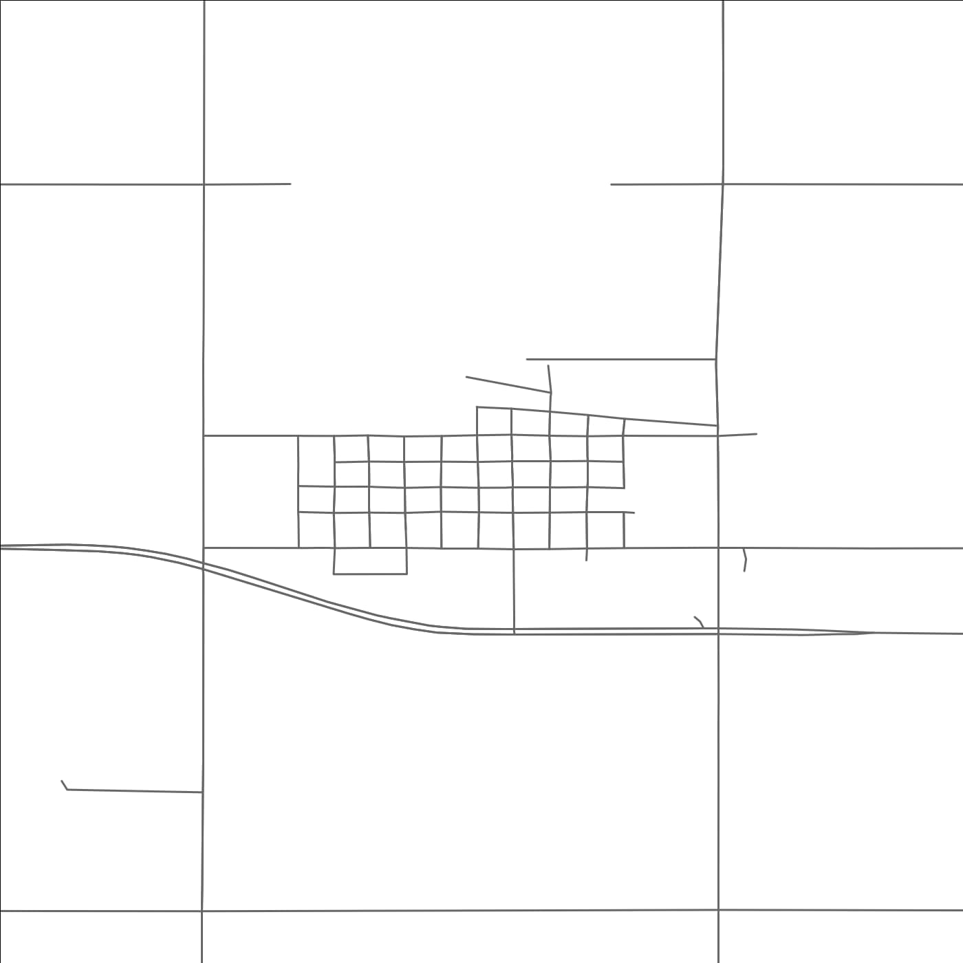 ROAD MAP OF BOWDLE, SOUTH DAKOTA BY MAPBAKES