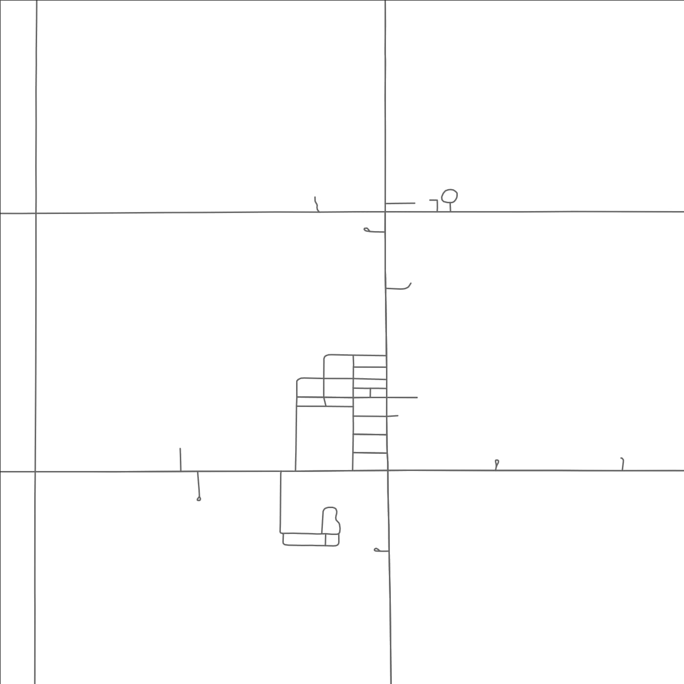 ROAD MAP OF BRANDT, SOUTH DAKOTA BY MAPBAKES