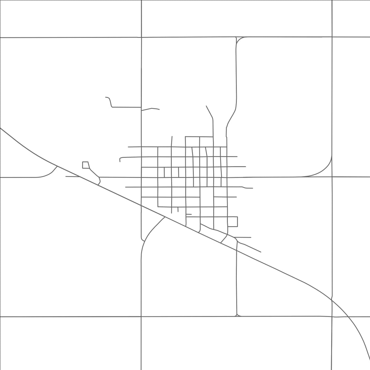 ROAD MAP OF BURKE, SOUTH DAKOTA BY MAPBAKES