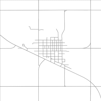 ROAD MAP OF BURKE, SOUTH DAKOTA BY MAPBAKES