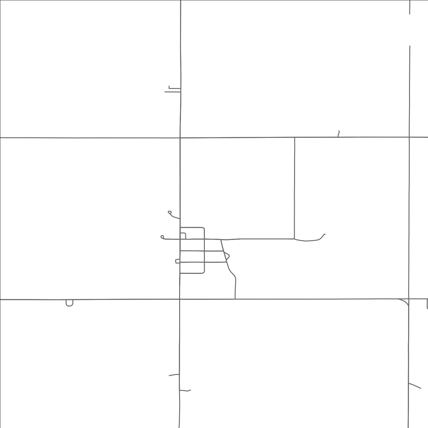 ROAD MAP OF BUTLER, SOUTH DAKOTA BY MAPBAKES