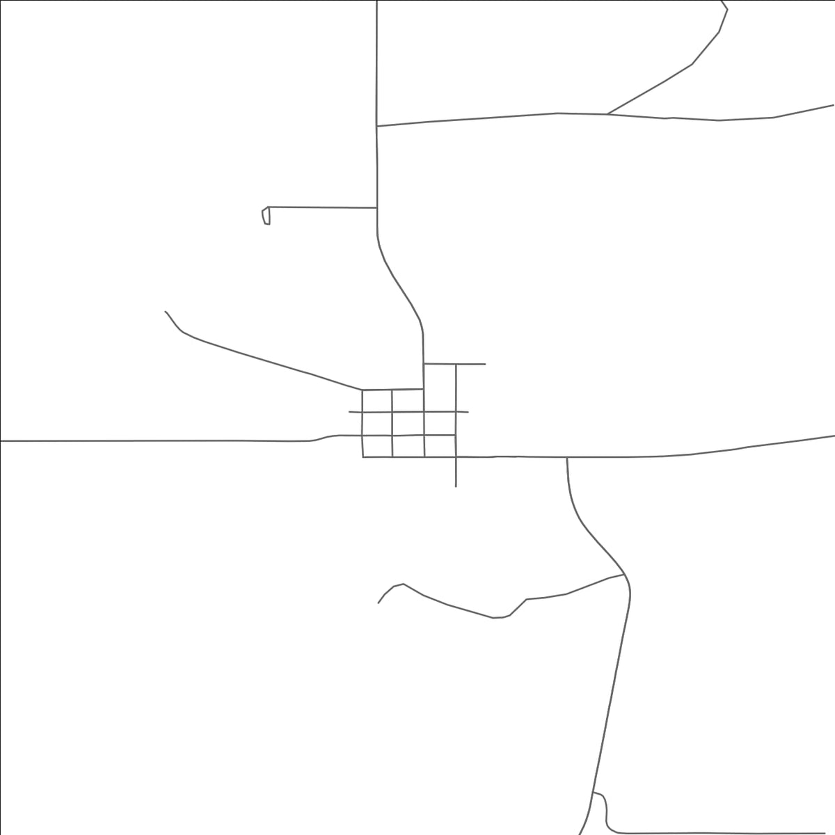 ROAD MAP OF CAMP CROOK, SOUTH DAKOTA BY MAPBAKES