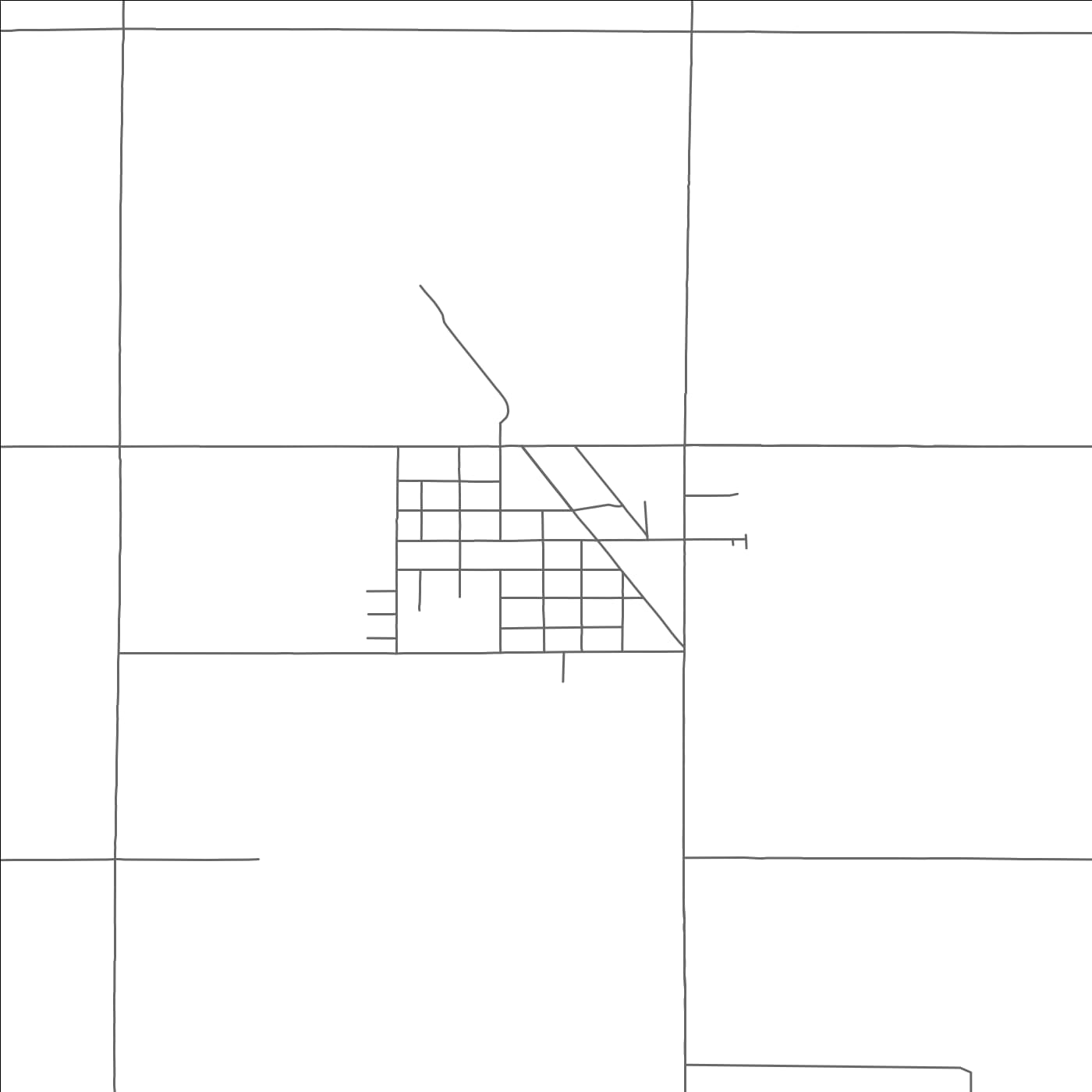 ROAD MAP OF CANISTOTA, SOUTH DAKOTA BY MAPBAKES