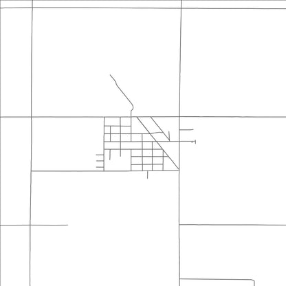 ROAD MAP OF CANISTOTA, SOUTH DAKOTA BY MAPBAKES