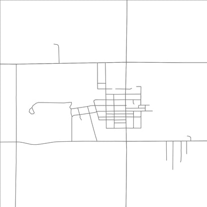 ROAD MAP OF CASTLEWOOD, SOUTH DAKOTA BY MAPBAKES