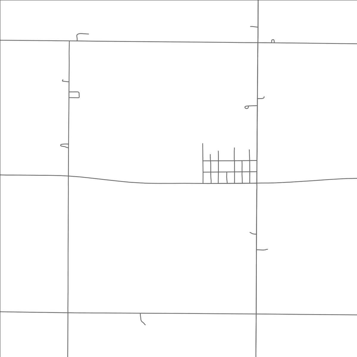 ROAD MAP OF CAVOUR, SOUTH DAKOTA BY MAPBAKES