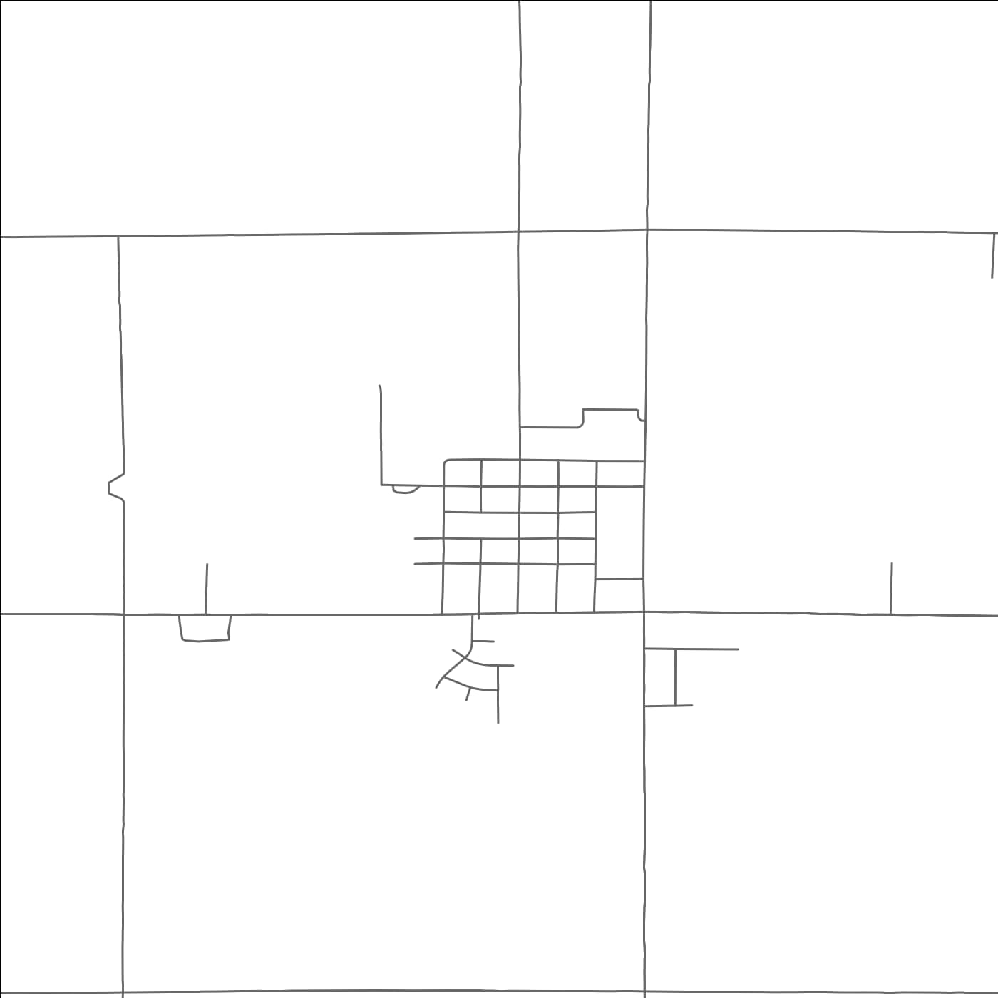 ROAD MAP OF COLMAN, SOUTH DAKOTA BY MAPBAKES