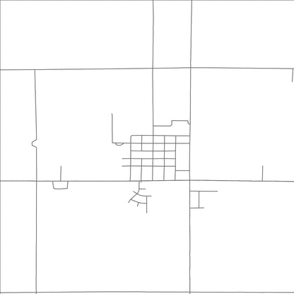 ROAD MAP OF COLMAN, SOUTH DAKOTA BY MAPBAKES