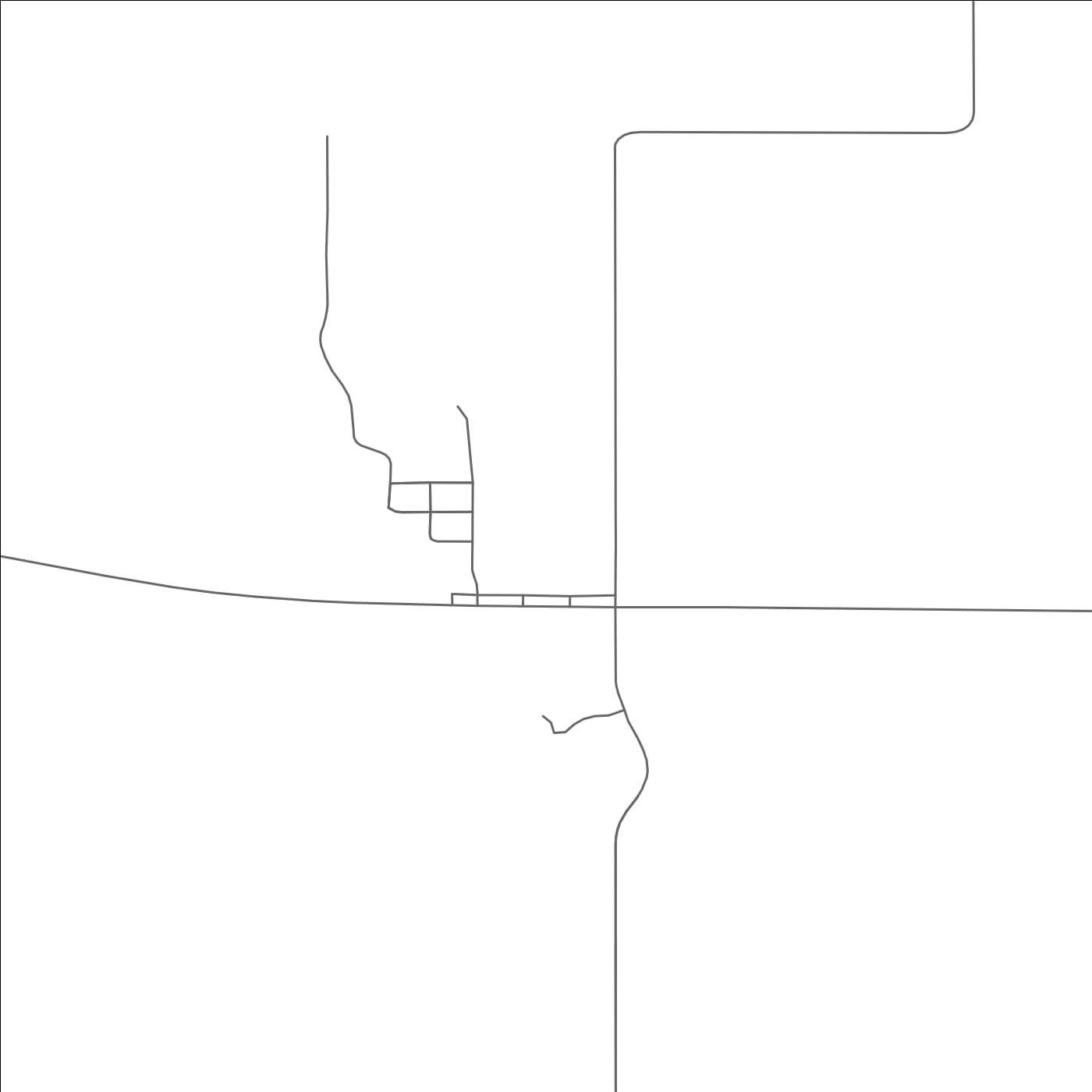 ROAD MAP OF COTTONWOOD, SOUTH DAKOTA BY MAPBAKES