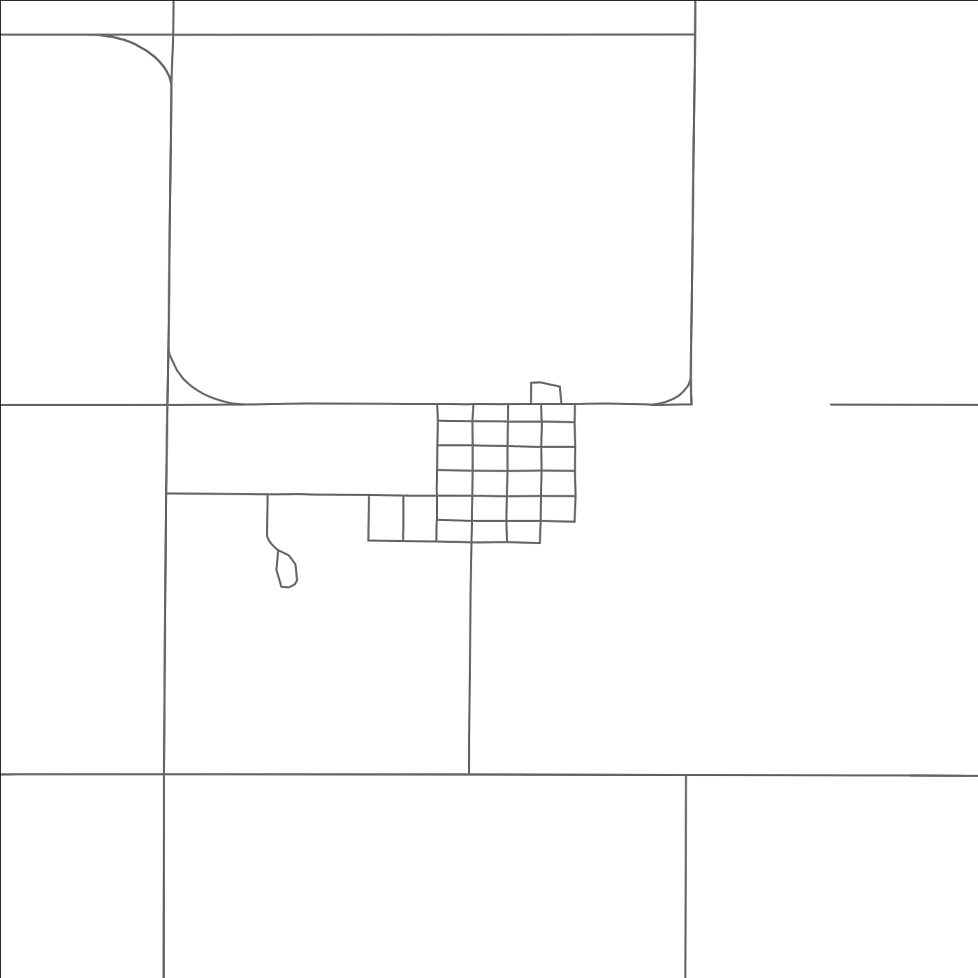 ROAD MAP OF CRESBARD, SOUTH DAKOTA BY MAPBAKES