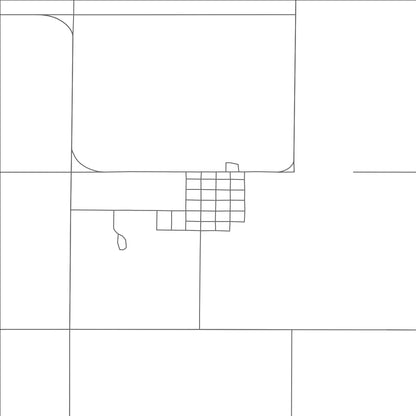 ROAD MAP OF CRESBARD, SOUTH DAKOTA BY MAPBAKES