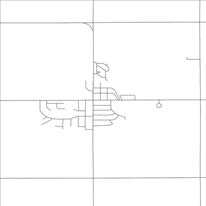 ROAD MAP OF CROOKS, SOUTH DAKOTA BY MAPBAKES