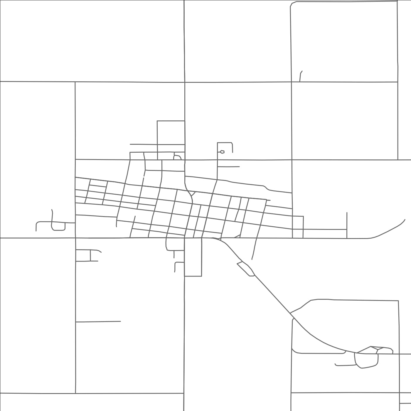 ROAD MAP OF DE SMET, SOUTH DAKOTA BY MAPBAKES