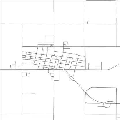 ROAD MAP OF DE SMET, SOUTH DAKOTA BY MAPBAKES