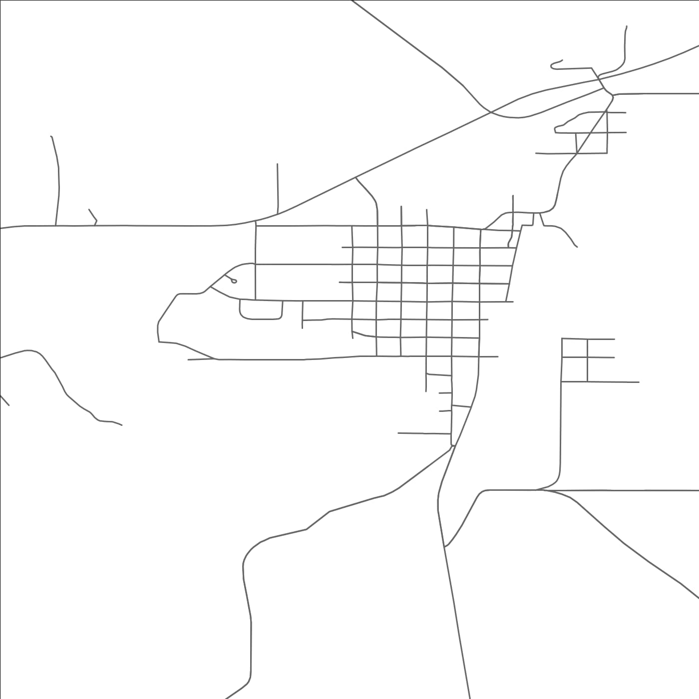 ROAD MAP OF EDGEMONT, SOUTH DAKOTA BY MAPBAKES