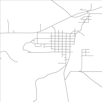 ROAD MAP OF EDGEMONT, SOUTH DAKOTA BY MAPBAKES