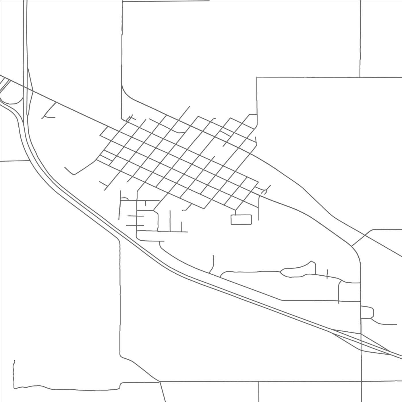 ROAD MAP OF ELK POINT, SOUTH DAKOTA BY MAPBAKES