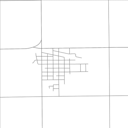 ROAD MAP OF ELKTON, SOUTH DAKOTA BY MAPBAKES