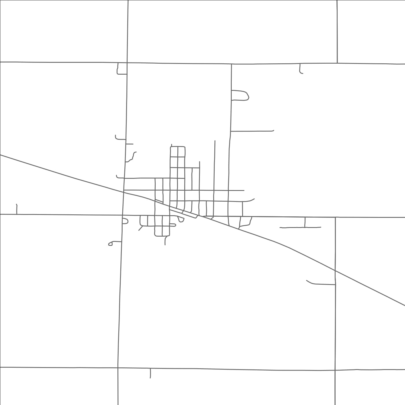 ROAD MAP OF EMERY, SOUTH DAKOTA BY MAPBAKES