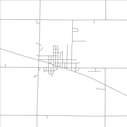 ROAD MAP OF EMERY, SOUTH DAKOTA BY MAPBAKES