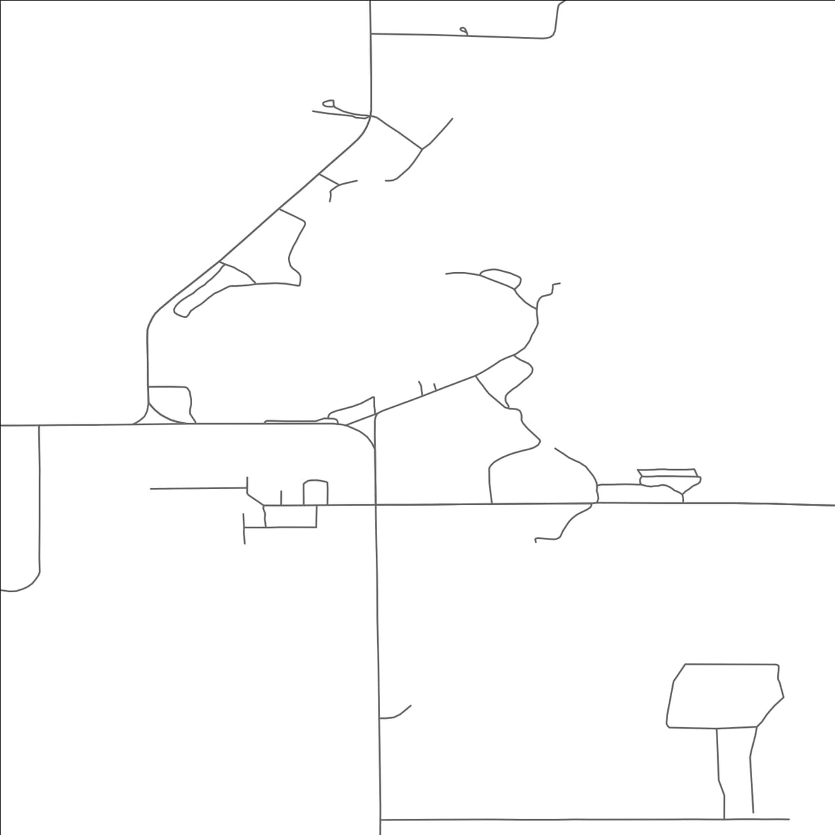 ROAD MAP OF ENEMY SWIM, SOUTH DAKOTA BY MAPBAKES