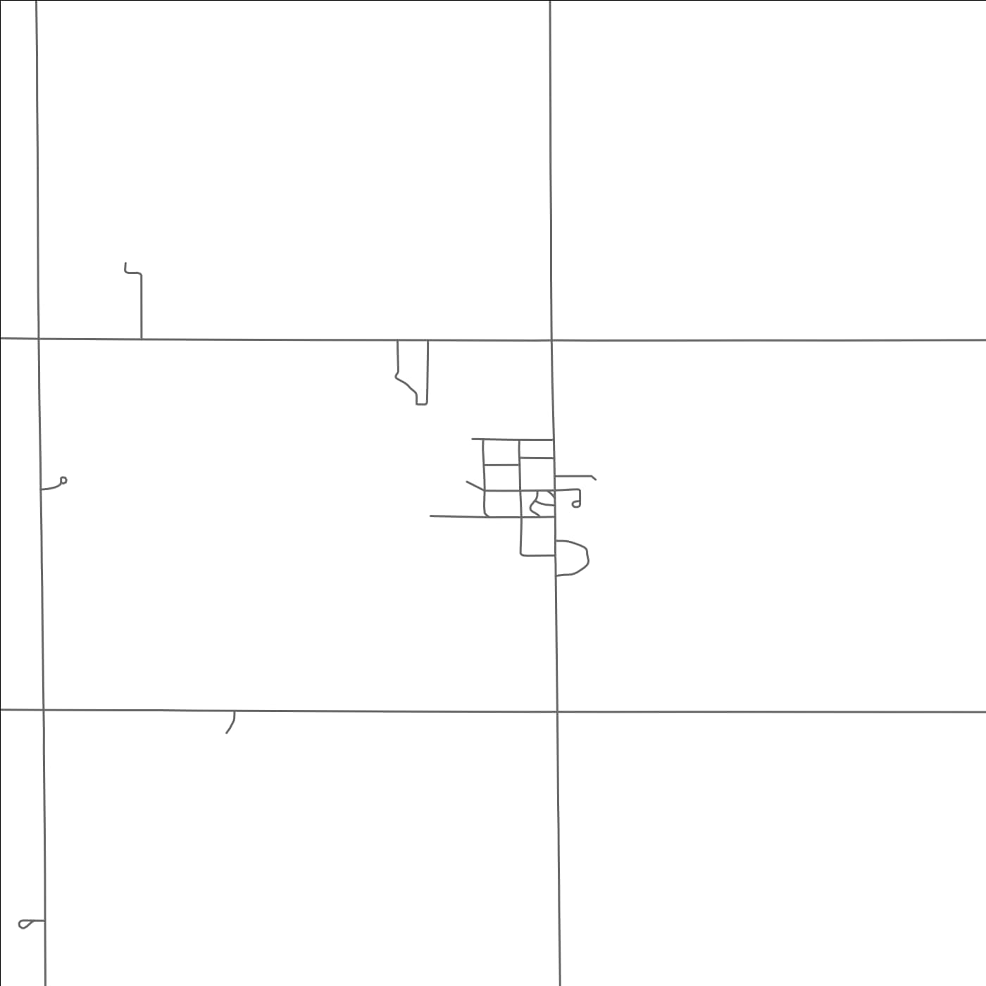 ROAD MAP OF FARMER, SOUTH DAKOTA BY MAPBAKES