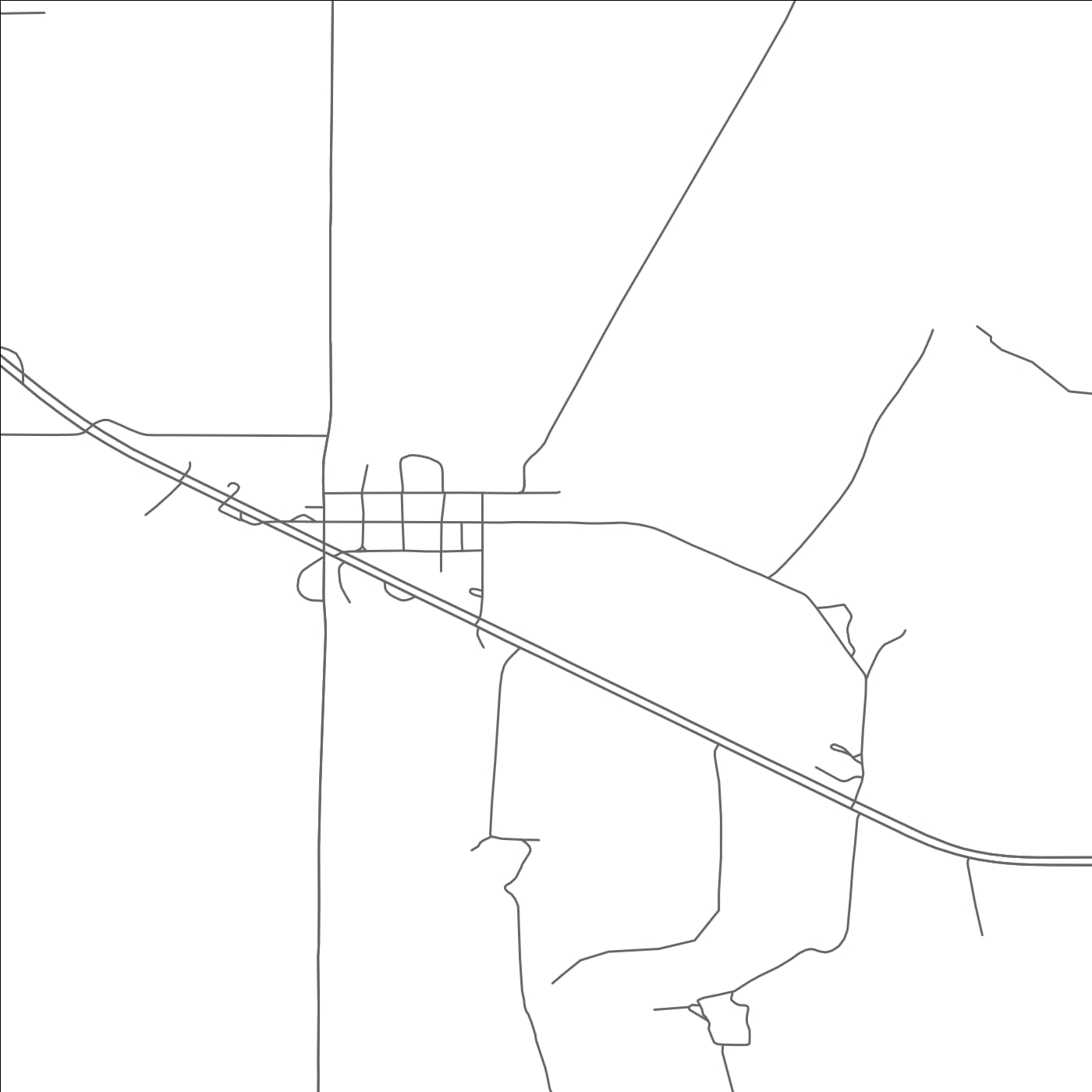 ROAD MAP OF FORESTBURG, SOUTH DAKOTA BY MAPBAKES