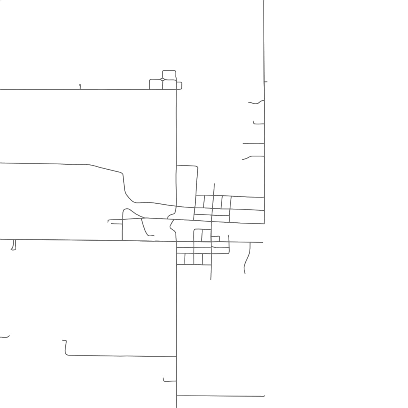 ROAD MAP OF GARY, SOUTH DAKOTA BY MAPBAKES