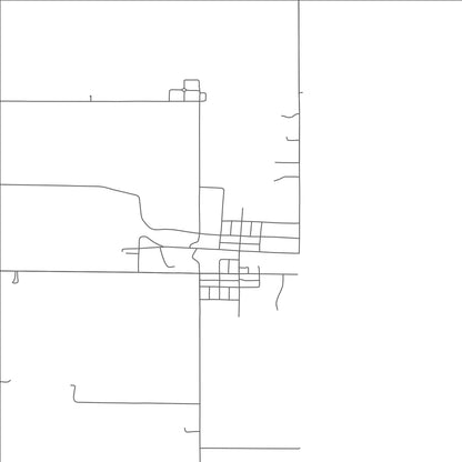 ROAD MAP OF GARY, SOUTH DAKOTA BY MAPBAKES