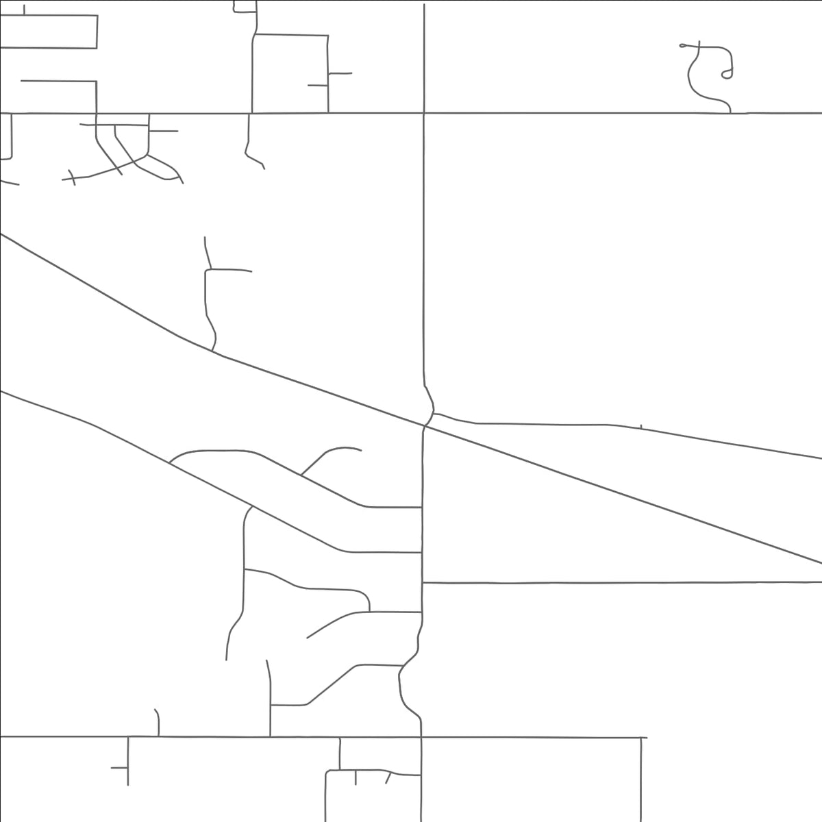 ROAD MAP OF GREEN VALLEY, SOUTH DAKOTA BY MAPBAKES