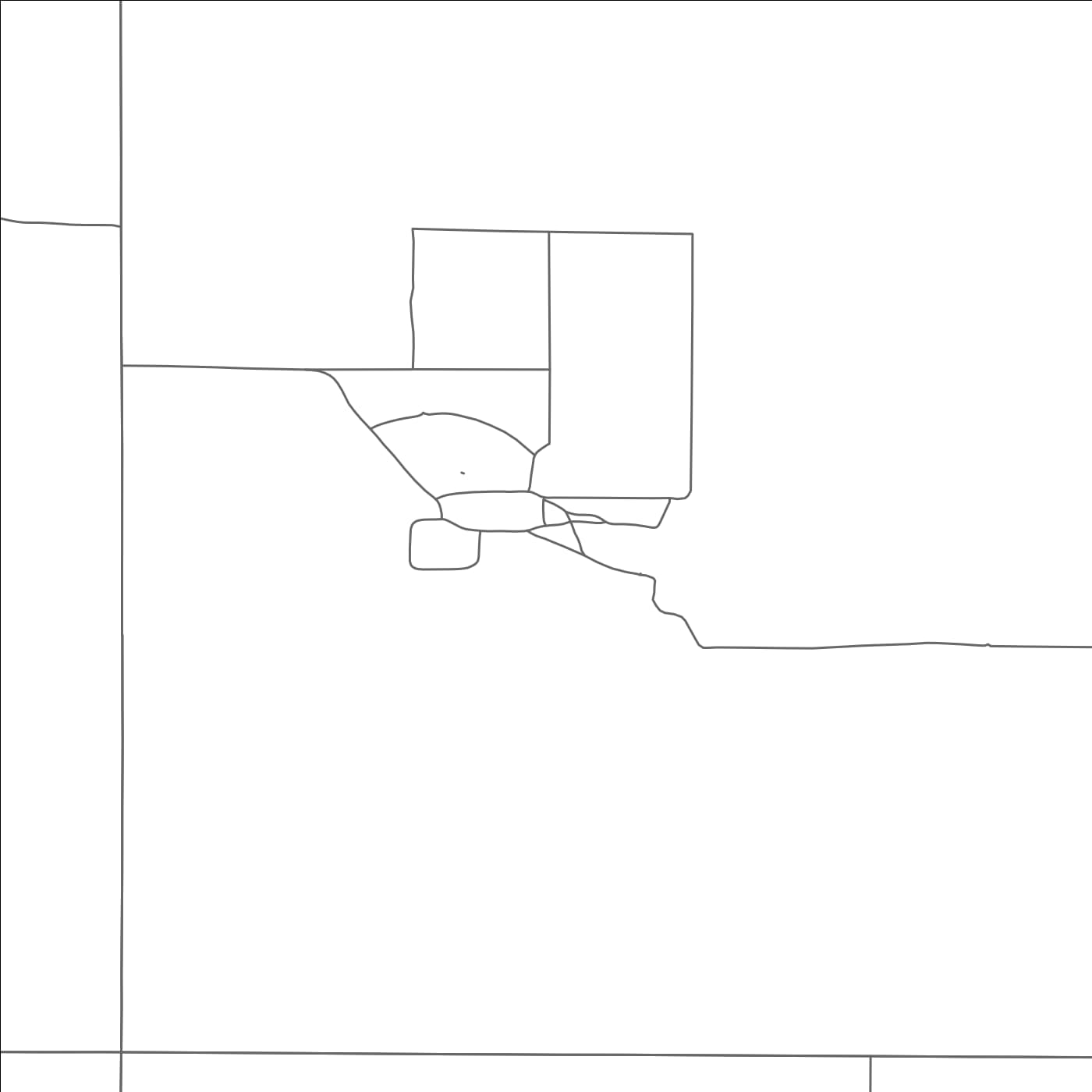 ROAD MAP OF HURON COLONY, SOUTH DAKOTA BY MAPBAKES